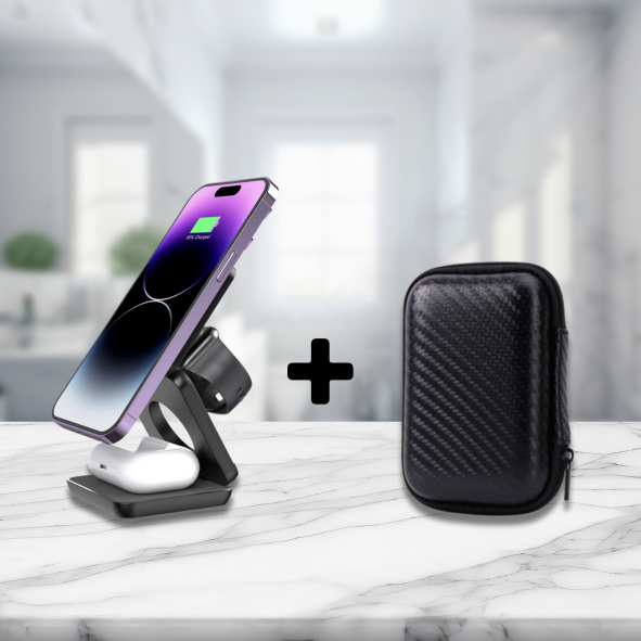 TriDock | 3-i-1 Trådløs Oplader