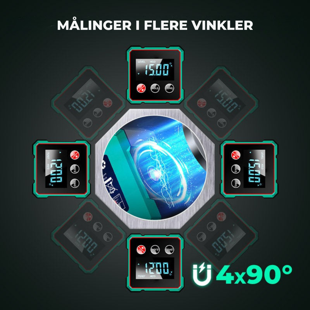 VinkelMester | Digital vinkelmåler med elektronisk laser