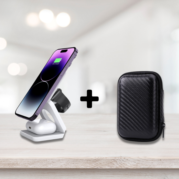 TriDock | 3-i-1 Trådløs Oplader