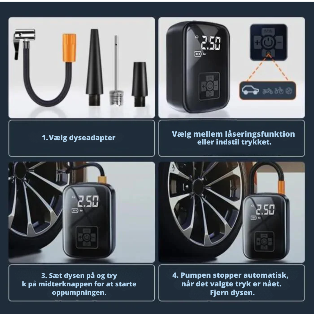 AirMate | Elektrisk luftpumpe – pust hvad som helst op, hvor som helst!