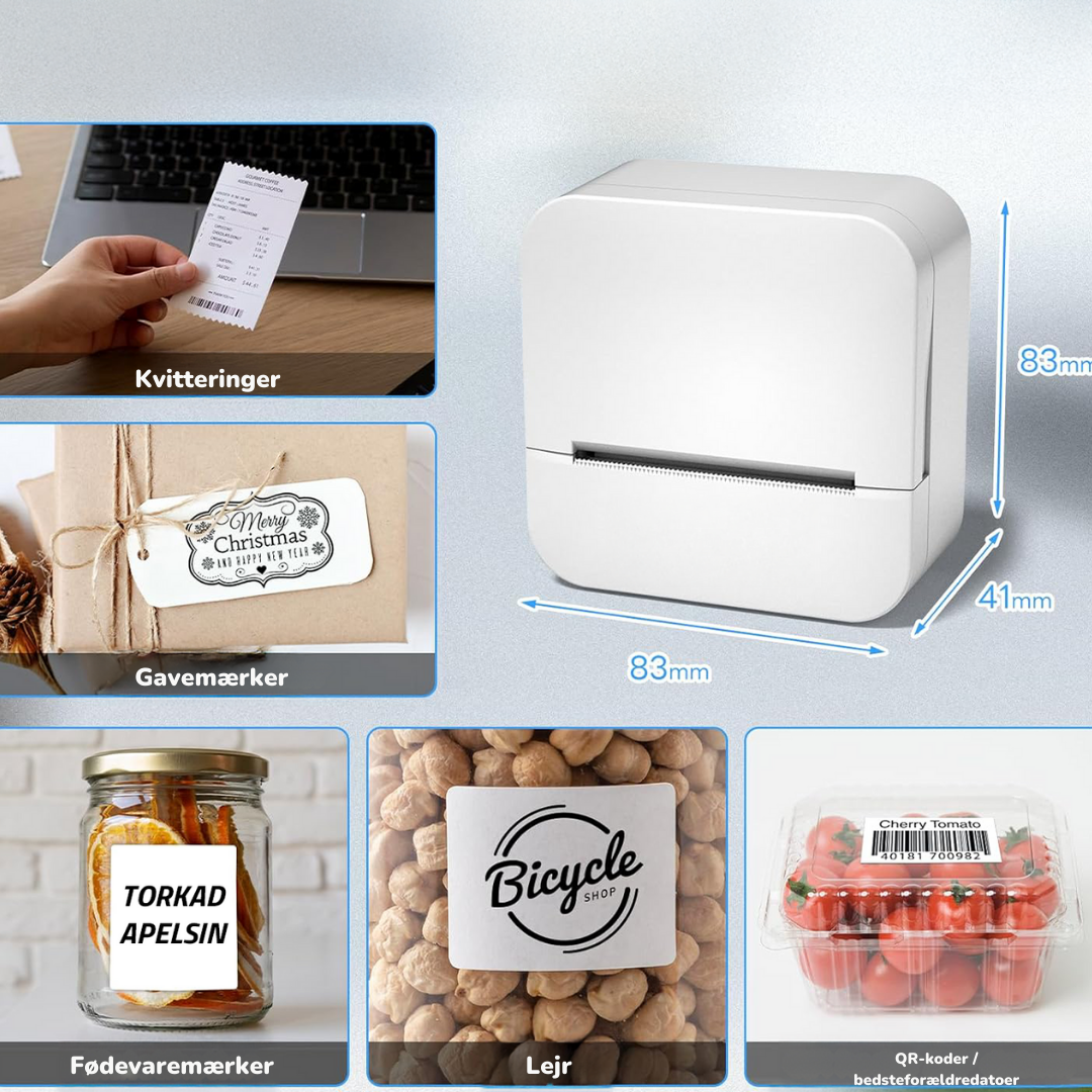 LommePrinter | Print personlige mærkater – hurtigt og overalt