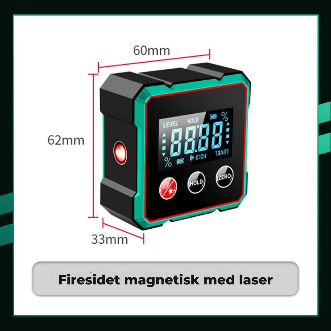 VinkelMester | Digital vinkelmåler med elektronisk laser