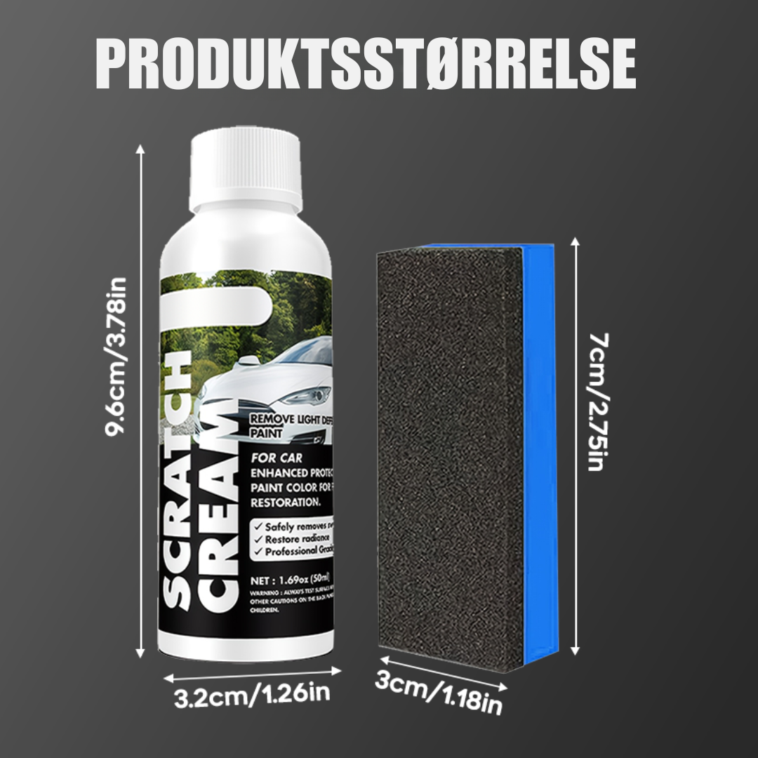 GlansFix | Gendan Din Bil Til Ny! ✨ Én-Trins Reparationscreme Til Ridser