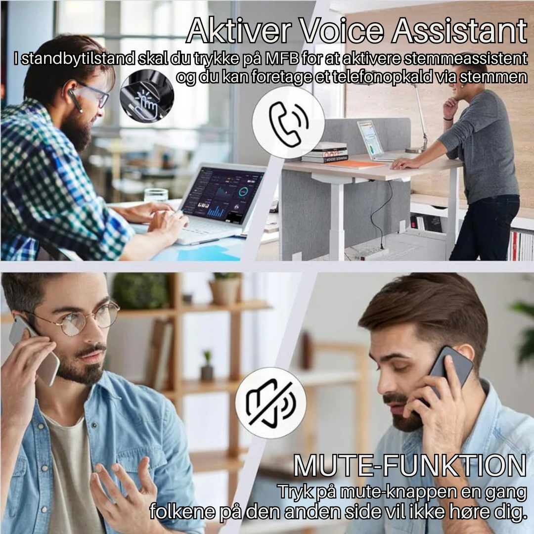 ProLyd | Opgrader Business Wireless Bluetooth Hovedtelefoner