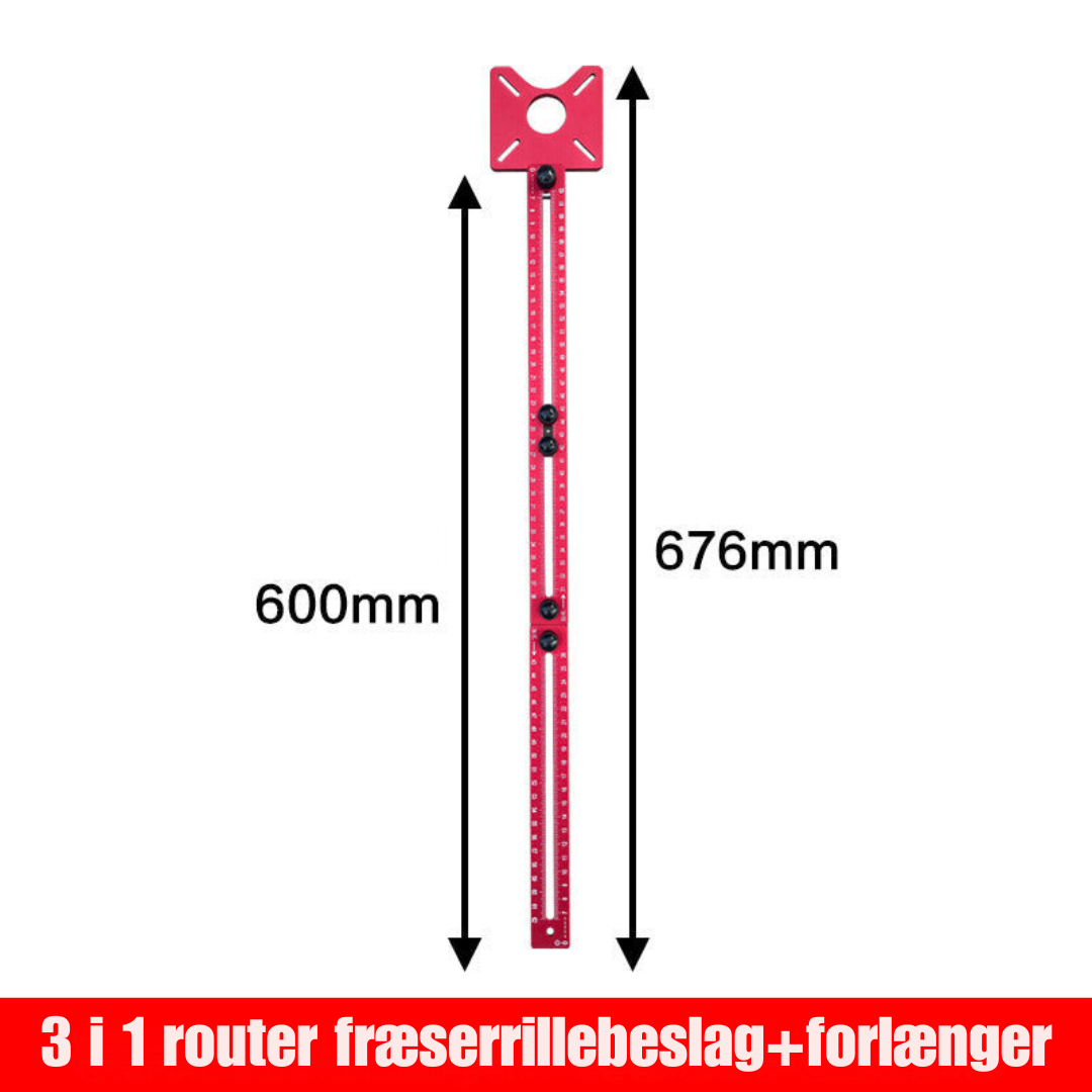 SporMester | 3-i-1 Router Fræse Spor Guide