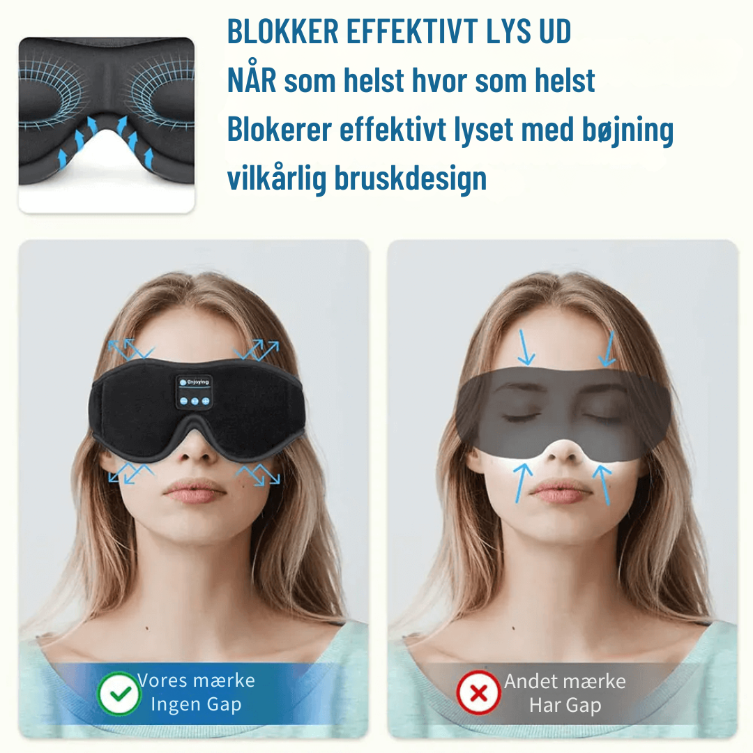 SnoozeIt | Bluetooth-søvnmaske med HD-højttaler