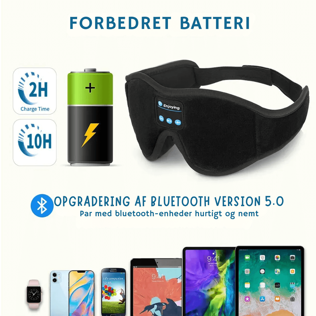 SnoozeIt | Bluetooth-søvnmaske med HD-højttaler