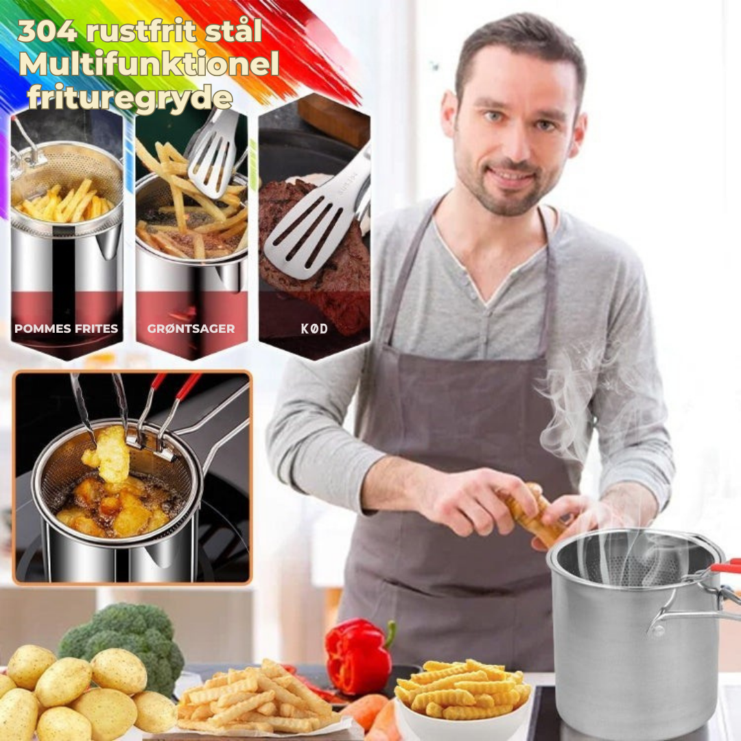 OlieKontrol | 304 Multifunktionel rustfrit stål frituregryde