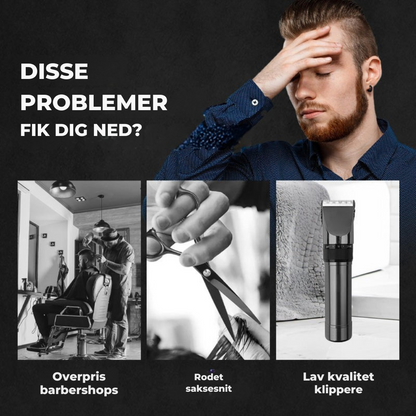 TrimSmart | Husholdnings digital skærm Professionelt elektrisk hårklippersæt