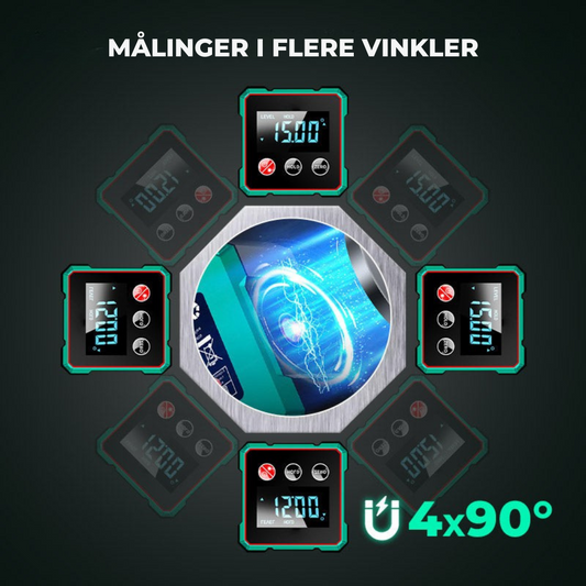 VinkelMester | Digital vinkelmåler med elektronisk laser