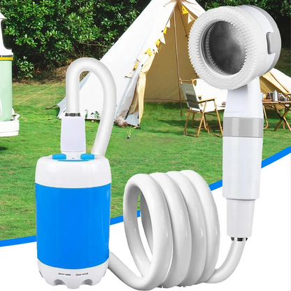 AquaFlow | Bærbar vandpumpe: Sæt med slange og mundstykker