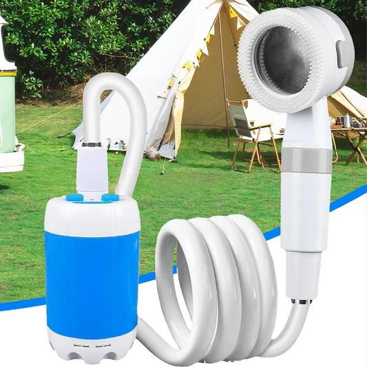 AquaFlow | Bærbar vandpumpe: Sæt med slange og mundstykker