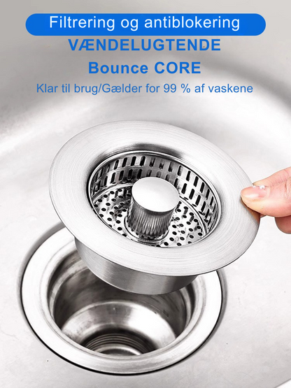 AfløbSi | Vask Afløbs Si Rustfrit Stål Pop-Up Vask Stopper