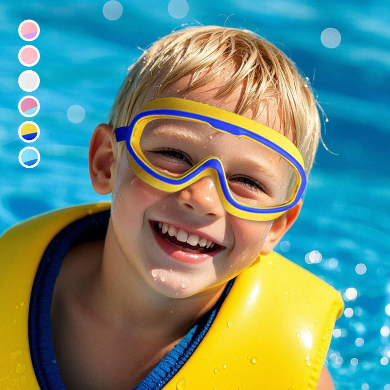 KlartSyn |  HD solbriller til børn med stor ramme, vandtætte og dugfrie