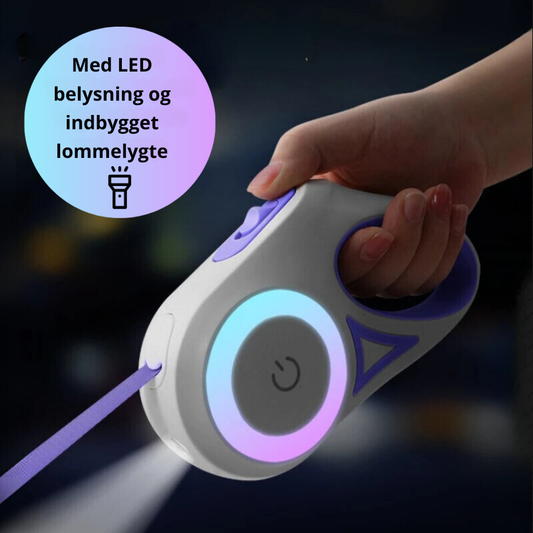 SkinnendeHale | Hundesnor med Lommelygte og LED-belysning