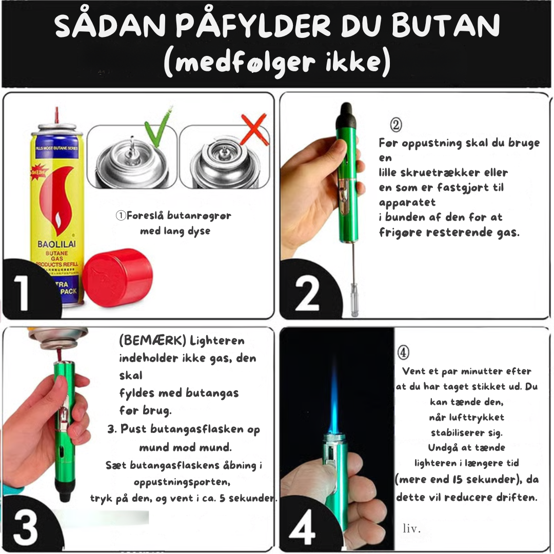 FlammeGnist | Tænder hurtigt og nemt – perfekt til præcis optænding hver gang