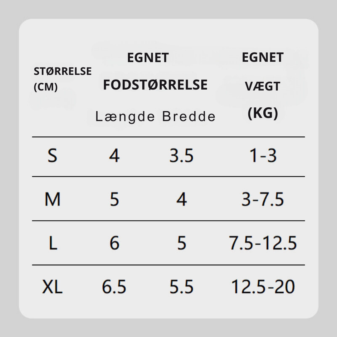 PoteBeskyttelse | 2-i-1 Anti-Skrid Vandafvisende Hundesokker