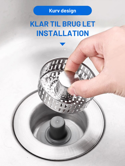 AfløbSi | Vask Afløbs Si Rustfrit Stål Pop-Up Vask Stopper