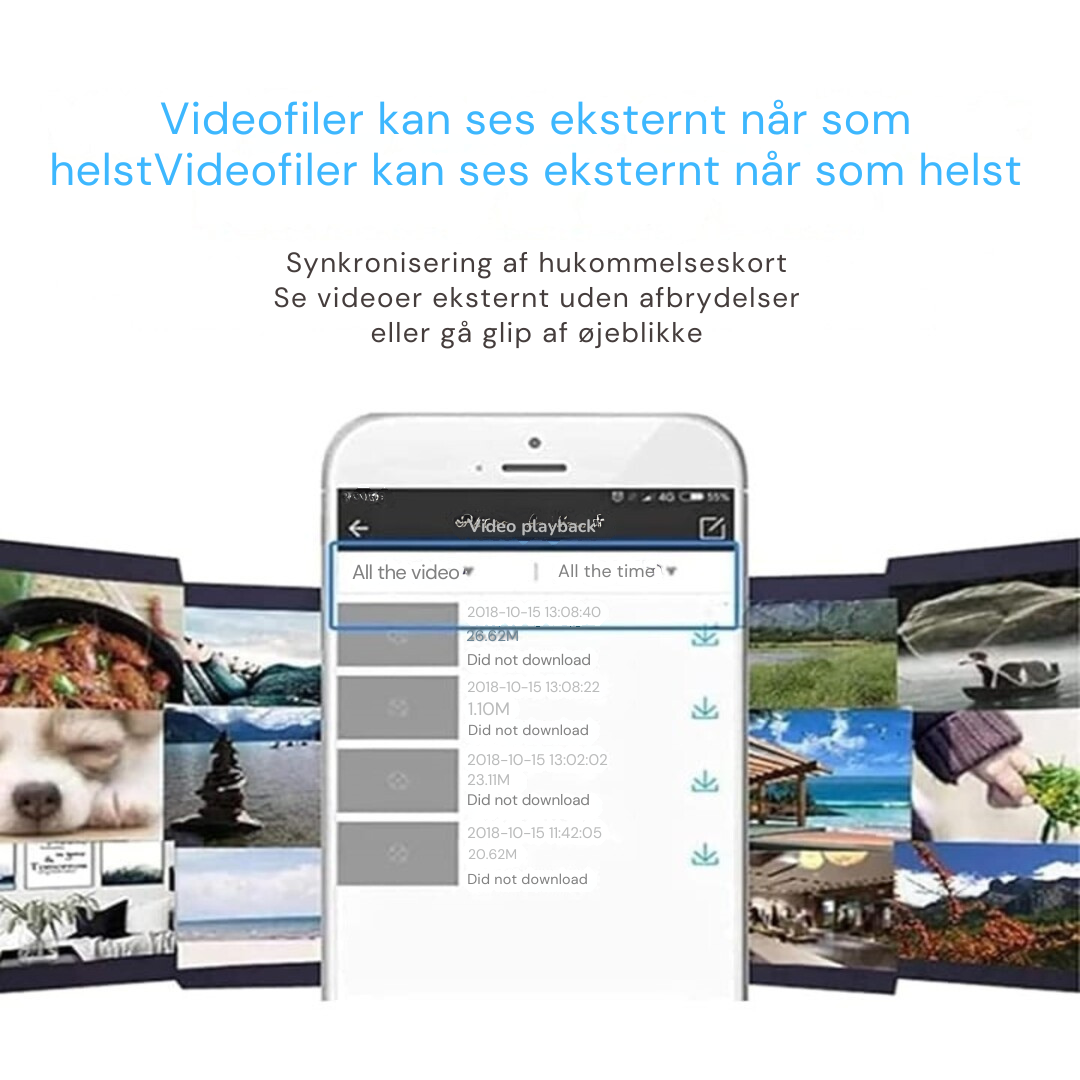 MiniKamera | Kompakt Sikkerhed med Nattesyn & Live Notifikationer