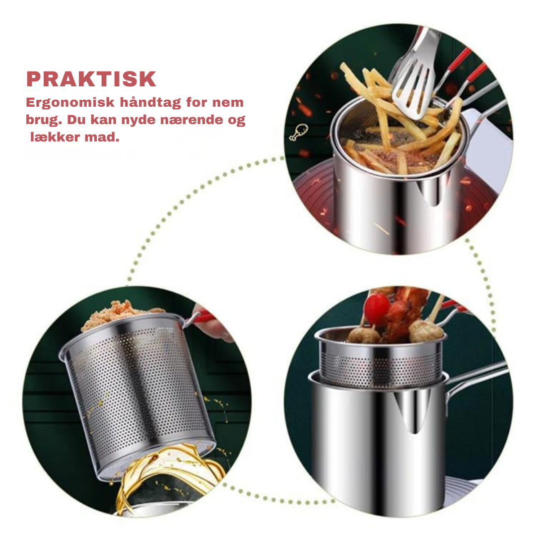 OlieKontrol | 304 Multifunktionel rustfrit stål frituregryde