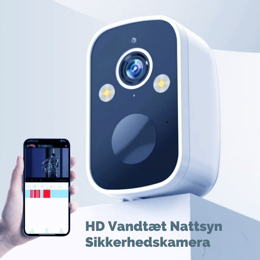 SikkerCam | HD vandtæt sikkerhedskamera med nattevision