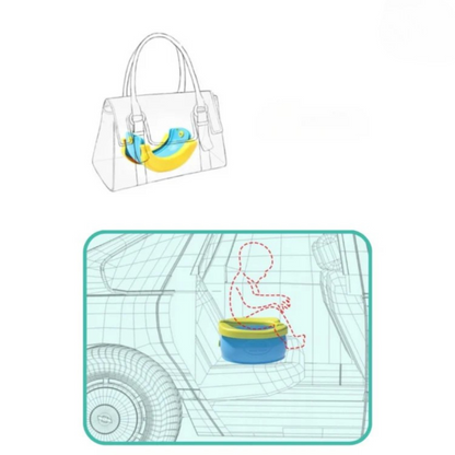 NødPotte | Den smarte, foldbare potte til børn på farten