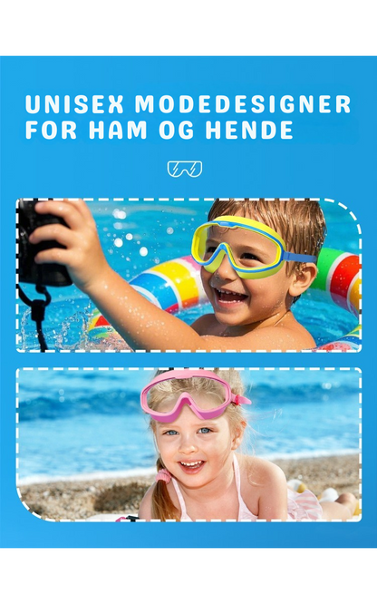 KlartSyn |  HD solbriller til børn med stor ramme, vandtætte og dugfrie