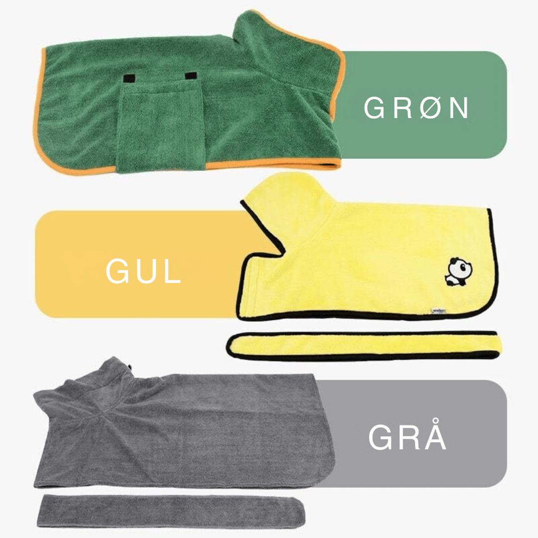 AbsorberendePote | uper absorberende badekåbe til kæledyr