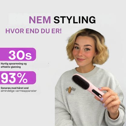 HårForm Bærbar Stylingborste | Locka, Torka & Platta