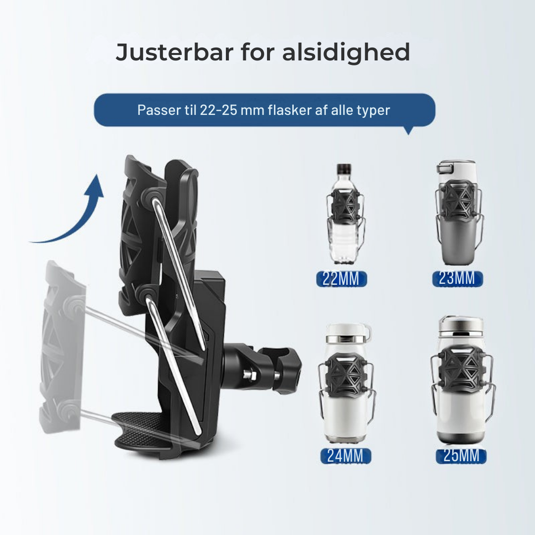 SmidigtGreb | Justerbar cykel flaskeholder
