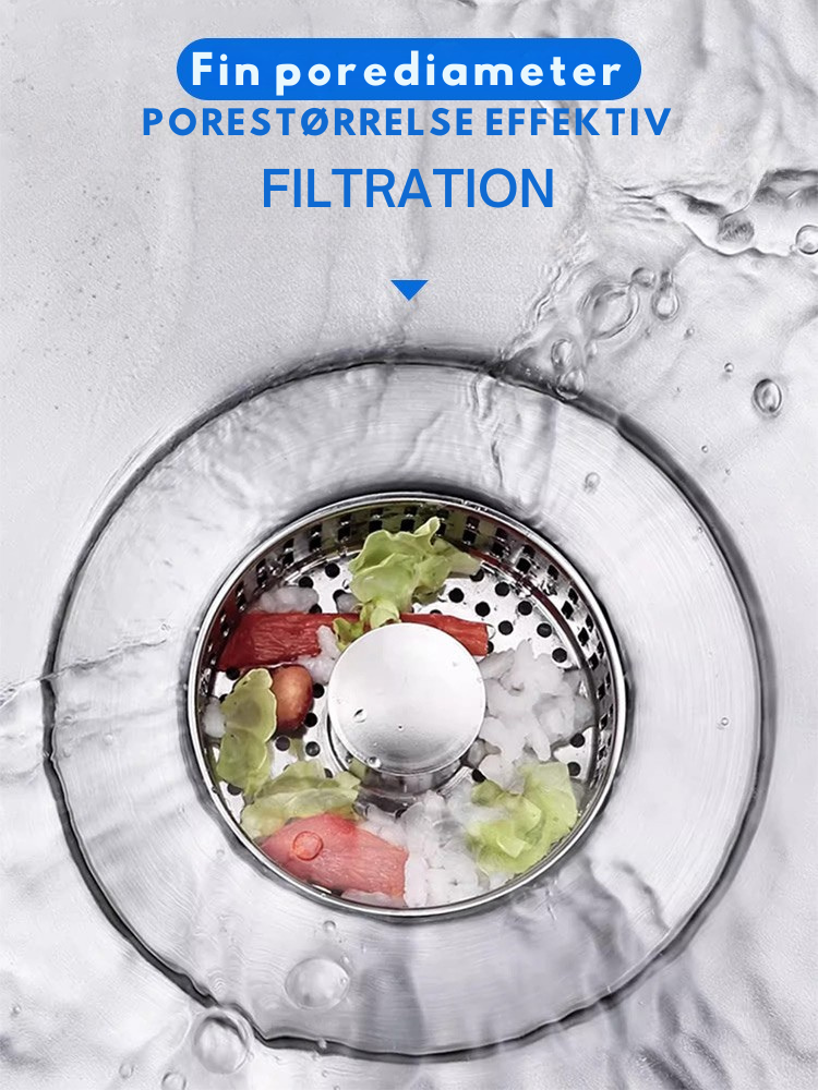 AfløbSi | Vask Afløbs Si Rustfrit Stål Pop-Up Vask Stopper