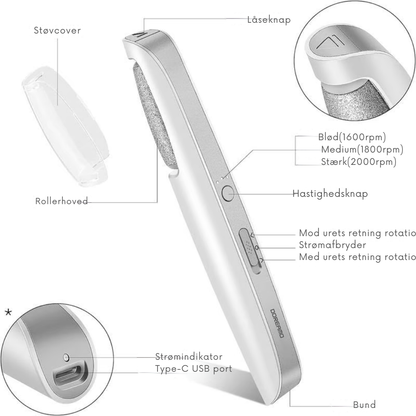 FodPolerer | Elektrisk Fodcallus Fjernelse