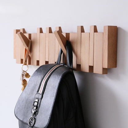 PianoKnagerække | Luxurious wooden coat rack in the shape of a piano