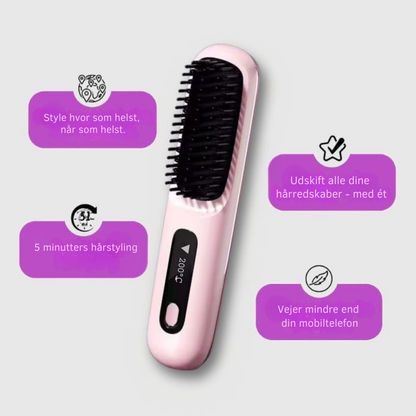 HårForm Bærbar Stylingborste | Locka, Torka & Platta