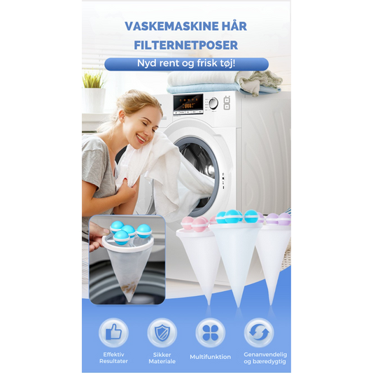 VaskeBeskyttelse | Vaskemaskine Hårfilter Netpose