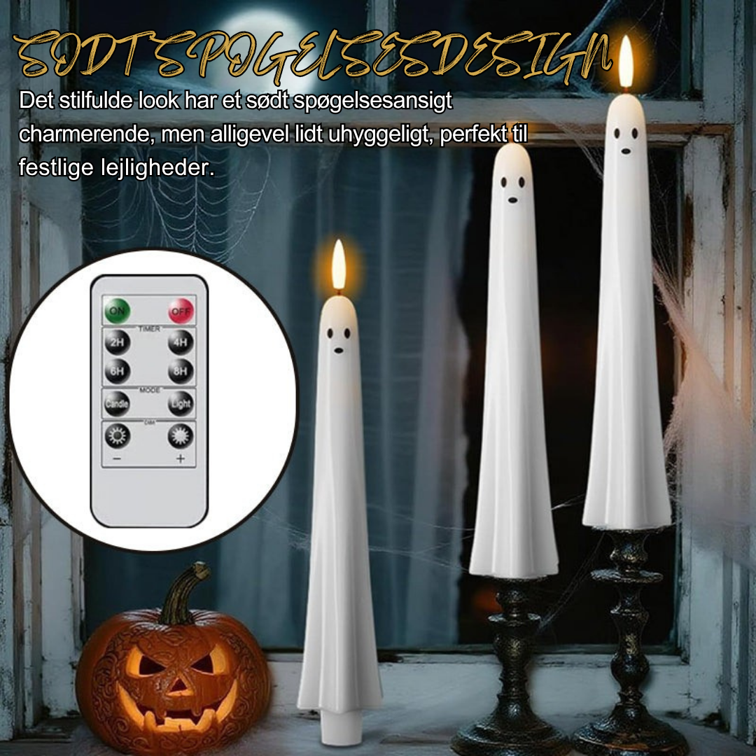 SpøgelsesLys | Fjernstyret spøgelseslys med 3D-flammende væge