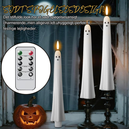 SpøgelsesLys | Fjernstyret spøgelseslys med 3D-flammende væge