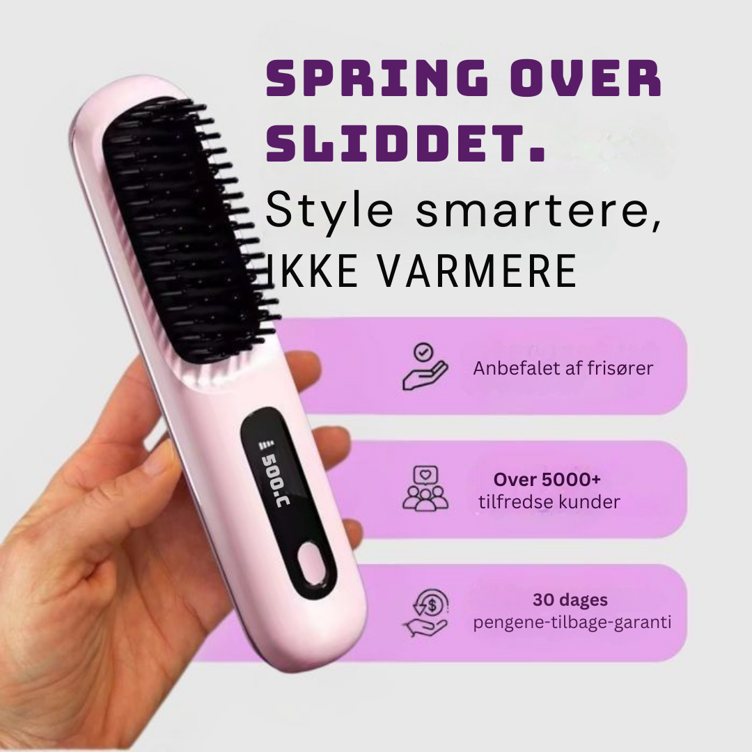 HårForm Bærbar Stylingborste | Locka, Torka & Platta