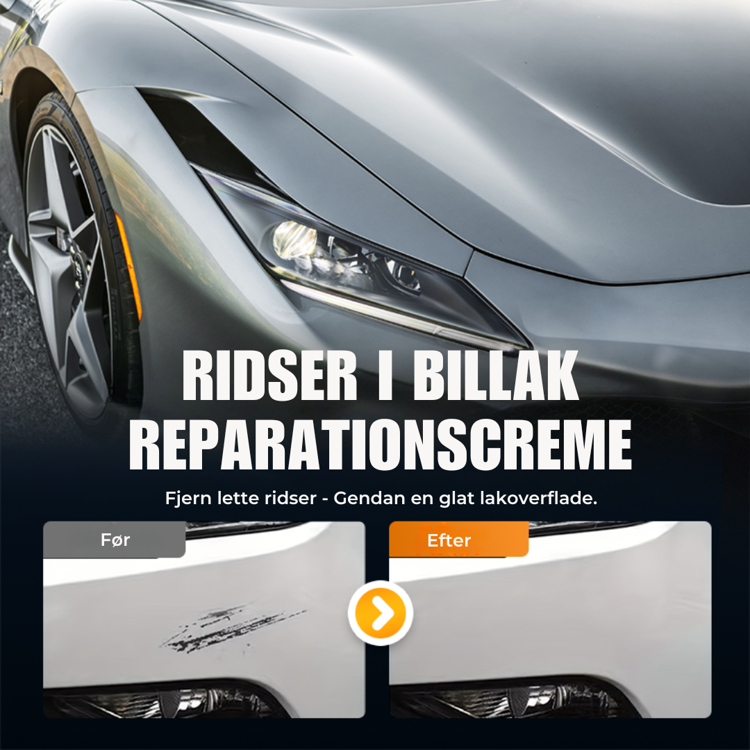 GlansFix |  Gendan Din Bil Til Ny! ✨ Én-Trins Reparationscreme Til Ridser