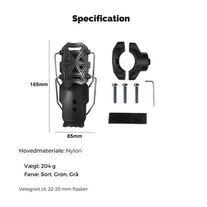 SmidigtGreb | Justerbar cykel flaskeholder