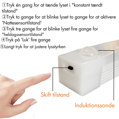GlowSense | Genopladelige LED-lamper uden blænding Smart Sensor Magnetisk