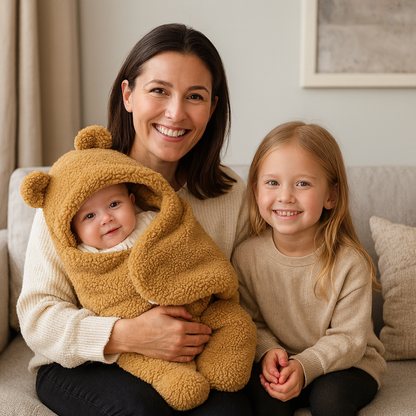 BlødDrøm | Babytæppe og pyjamas i bjørnedesign