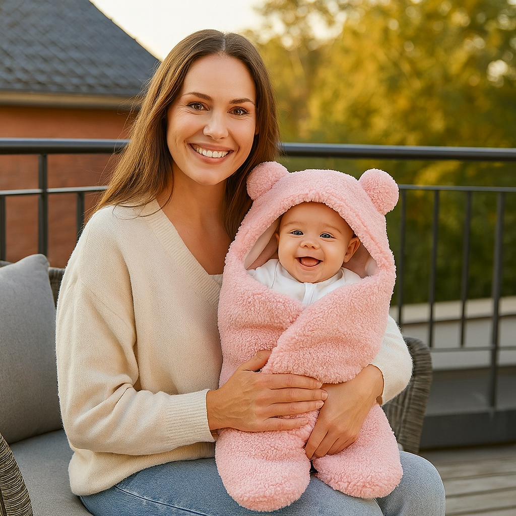 BlødDrøm | Babytæppe og pyjamas i bjørnedesign