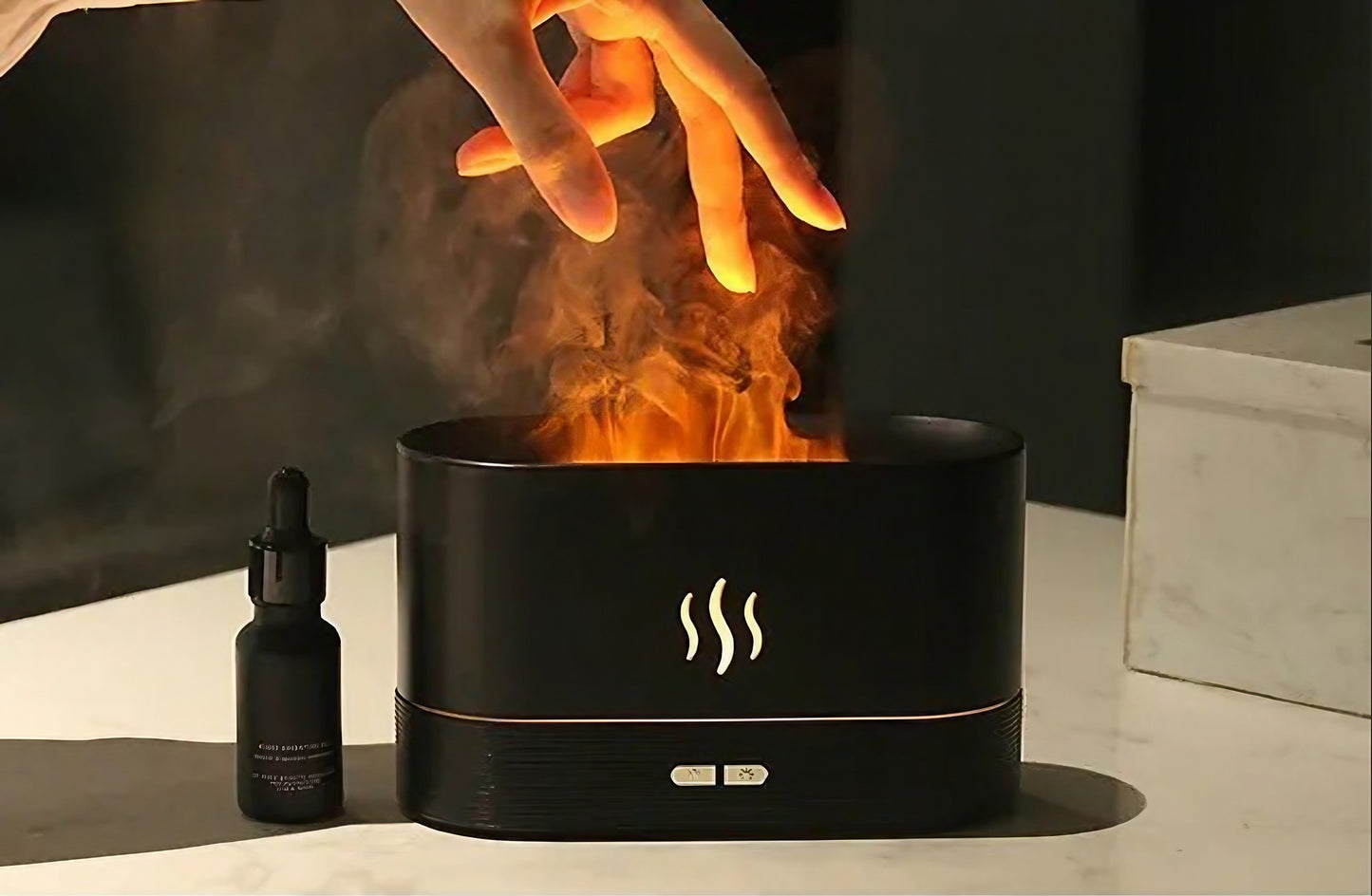 ZenFlame | Aroma Diffuser & Luftfugter Flamme Lampe