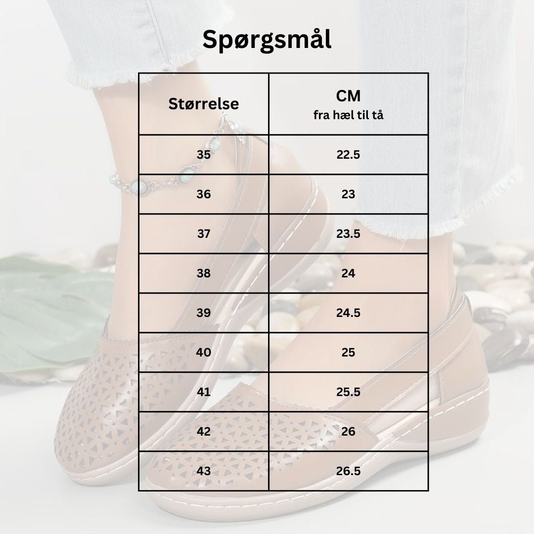 OrtoStill| | Komfortable ortopædiske lave slingbacks til brug hele dagen