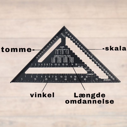 TræPerfekt | Trævinkel Lineal til Træarbejde