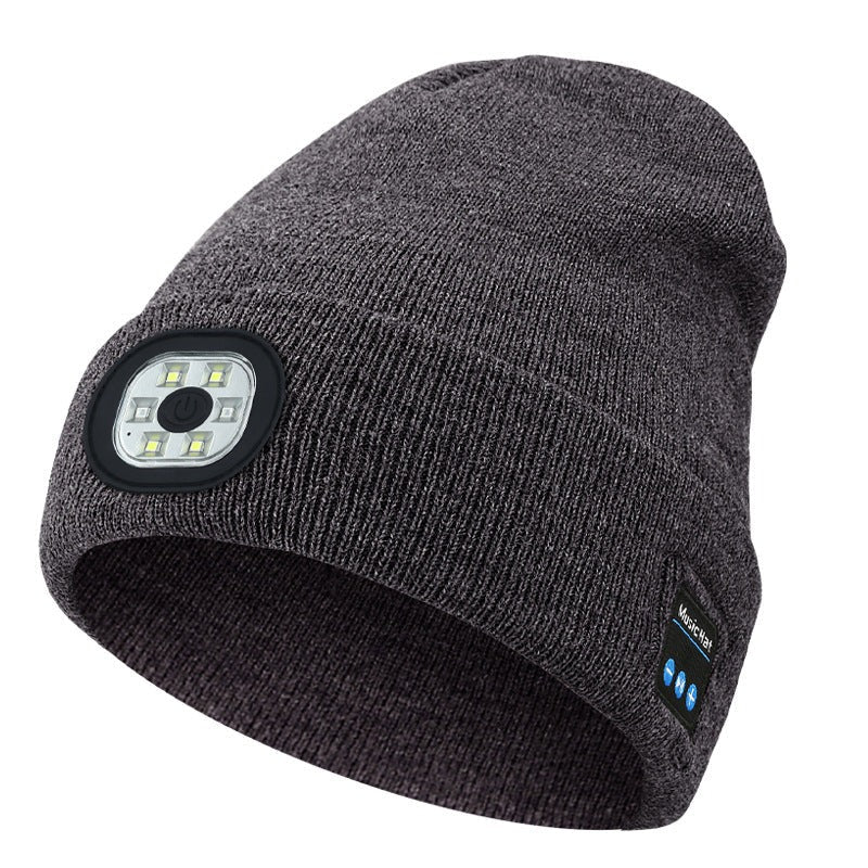 GlødTune | Multifunktionel LED Lys & Bluetooth Varm Hat