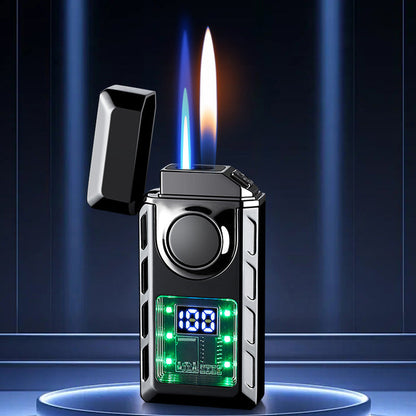 GlødLygte | Multifunktionel Double Flame Lighter med farvede lys