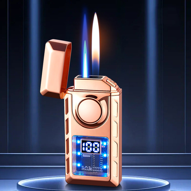 GlødLygte | Multifunktionel Double Flame Lighter med farvede lys