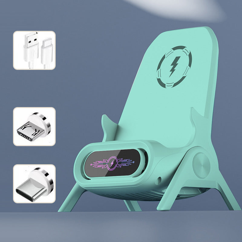 TrådløsHolder | Multifunktionel trådløs hurtigoplader med telefonstand